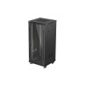 Stojanový rack 19" 27U/600x600 flat pack black