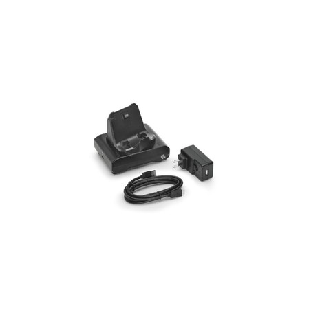 1-slot printer docking cradle ZQ300 Series Includes type A to Type C USB Cable and AC to USB Adapter with US power plug