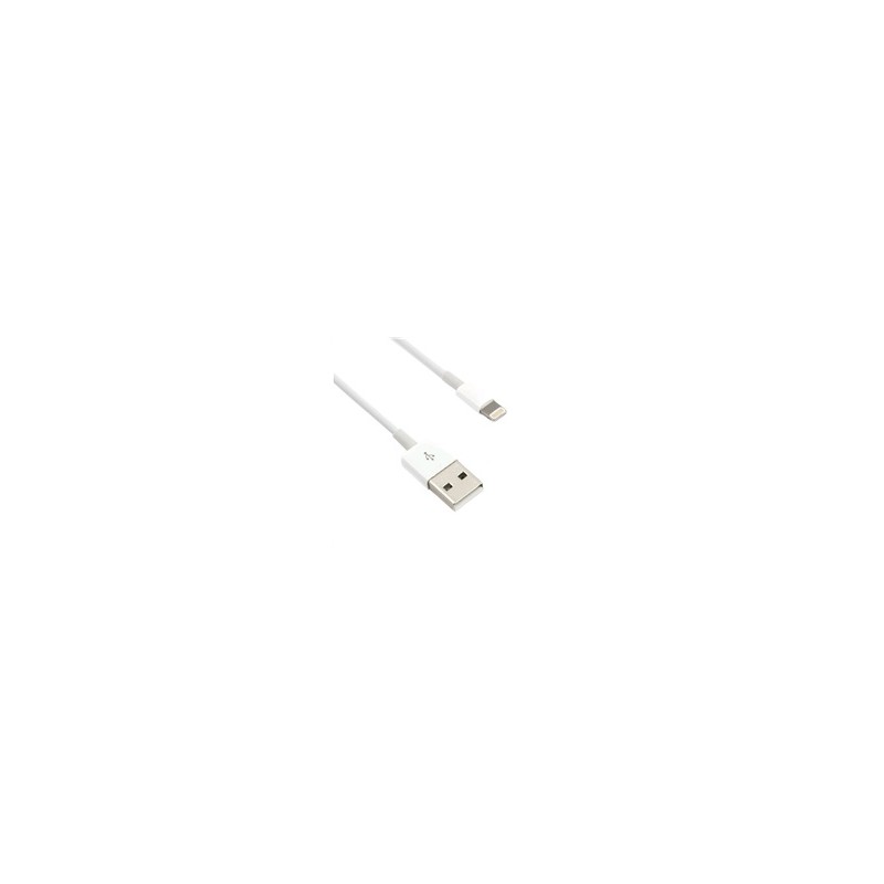 C-TECH kabel USB 2.0 Lightning (IP5 a vyšší) nabíjecí a synchronizační kabel, 1m, bílý