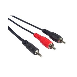 PremiumCord kabel Jack 3.5mm - 2xCINCH, M/M, 1,5m