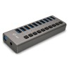 i-tec USB 3.0 nabíjecí HUB 10port + Power Adapter 48 W