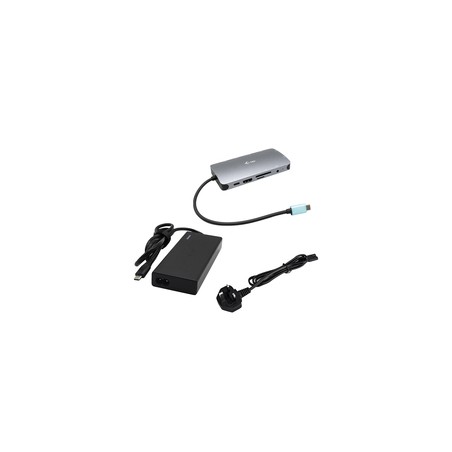 USB-C METAL NANO DOCK UK/HDMI/VGA LAN POWER DELIVERY 100W
