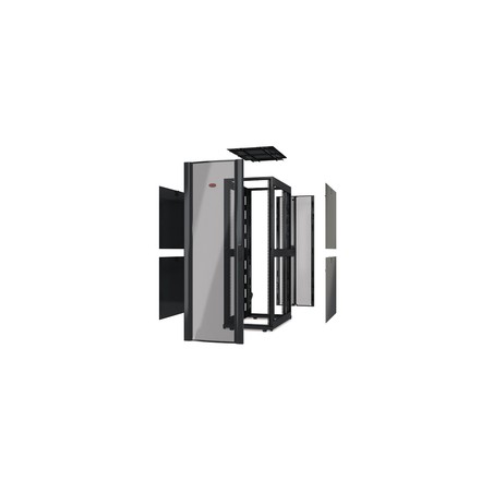 NetShelter SX 42U 600mm Wide x 1200mm Deep Enclosure Without Sides Without Doors Black