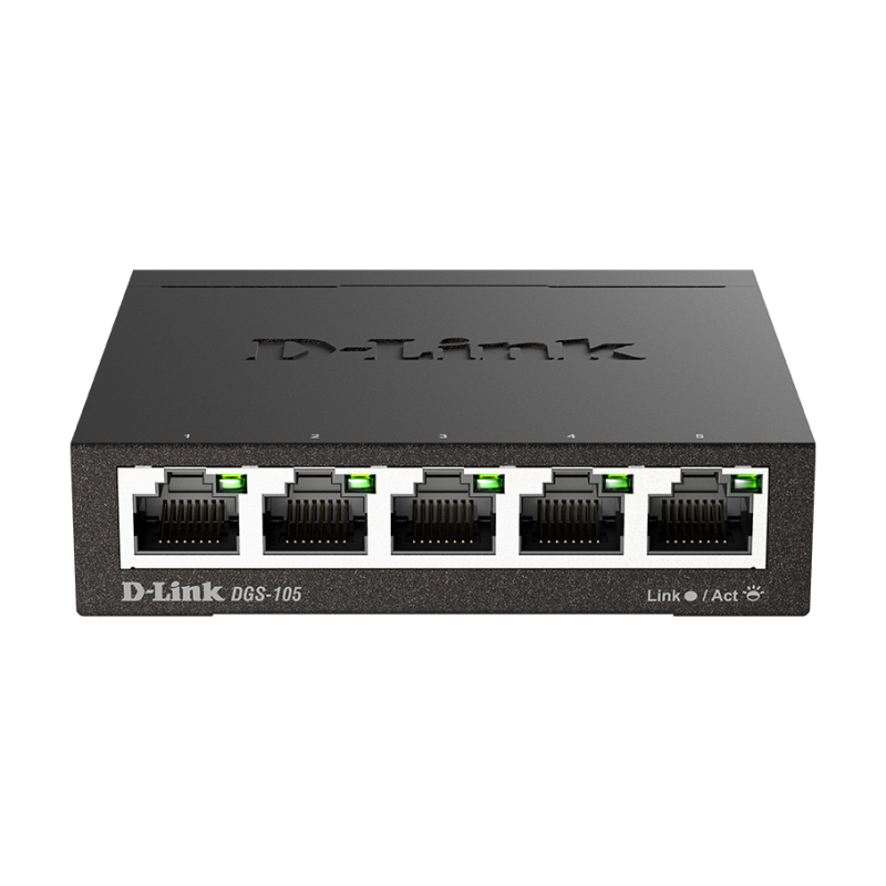D-Link DGS-105 5-port Gigabit Metal Housing Desktop Switch