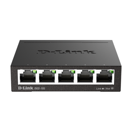 D-Link DGS-105 5-port Gigabit Metal Housing Desktop Switch