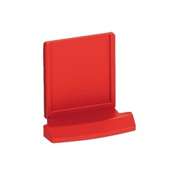 RJ45 SHUTTER RED PANEL 19" 1U X 24