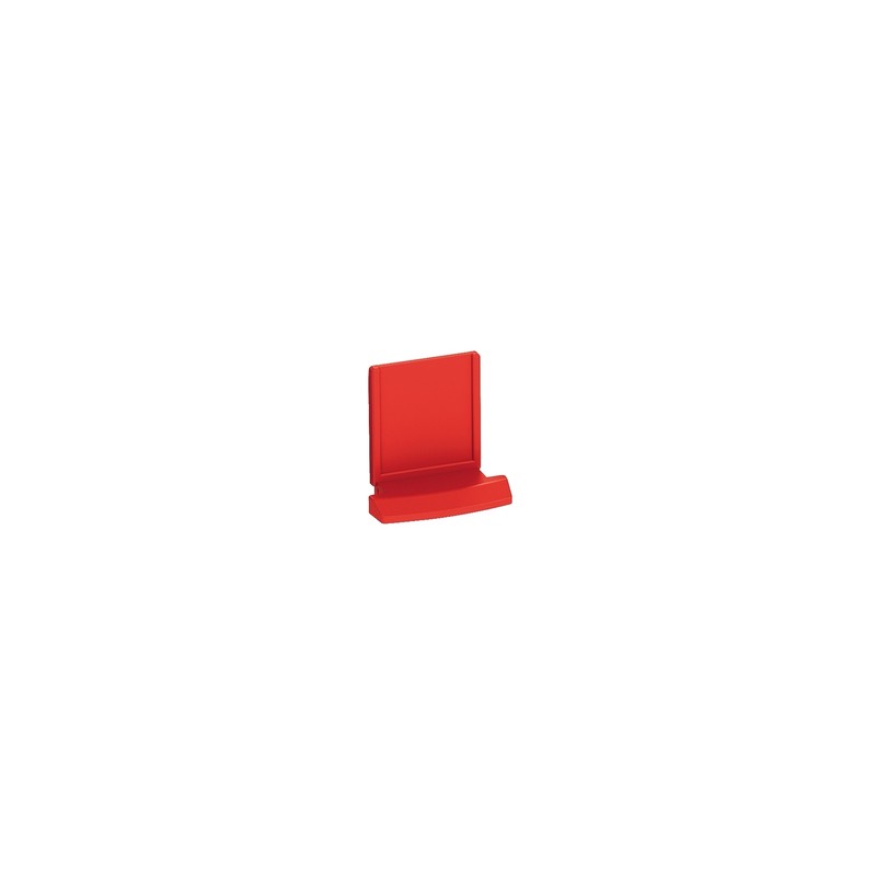 RJ45 SHUTTER RED PANEL 19" 1U X 24