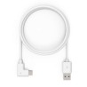 Compulocks 6FTUSB-A TO 90-Degree USB-C/Cable White