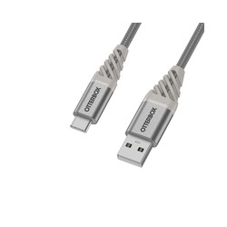 OTTERBOX PREMIUM CABLE USB AC/1M SILVER