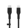 FLEX LIGHTNING/USB-C CBL FAST C/SILICONE CABLE SUPPORTS FAST CHA CAA009BT3MBK