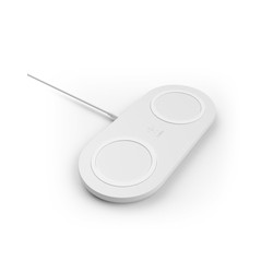 Belkin 2X10W Dual Wireless Chargingpad/W/Power Supply White