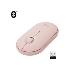 PEBBLE M350/WRLS MOUSE - ROSE - EMEA