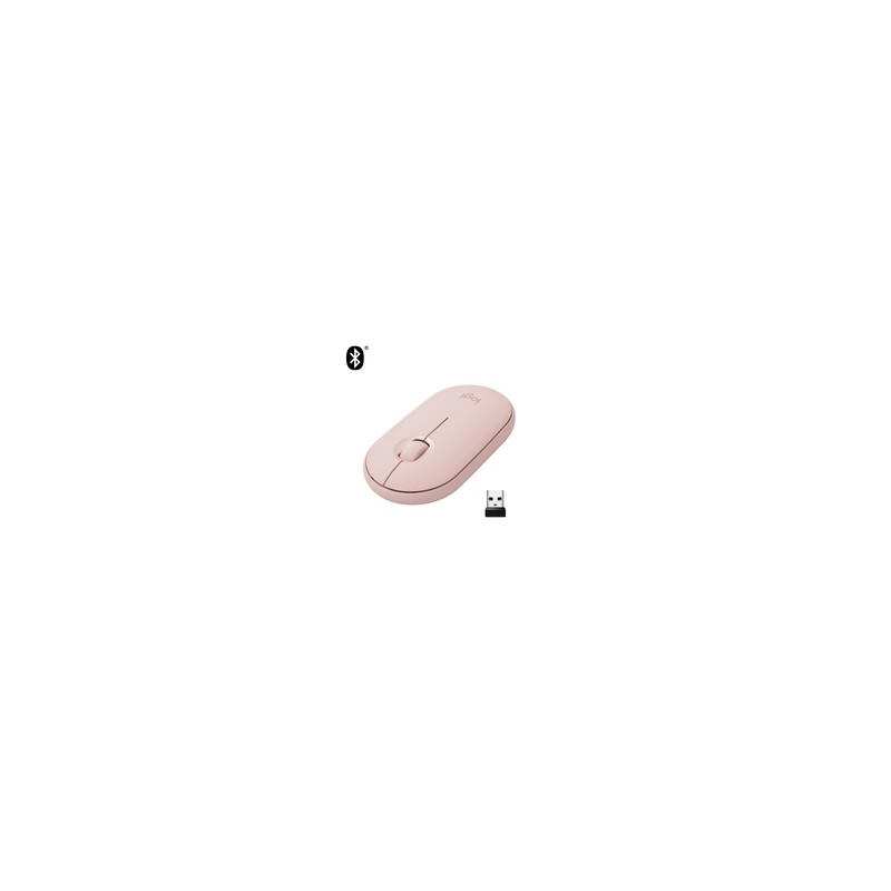 PEBBLE M350/WRLS MOUSE - ROSE - EMEA