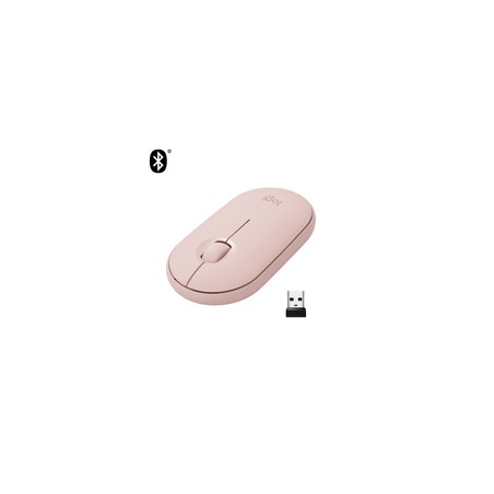 PEBBLE M350/WRLS MOUSE - ROSE - EMEA