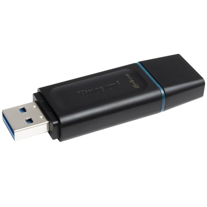 Kingston Flash Disk 64GB USB3.2 Gen 1 DataTraveler Exodia (Black + Teal)