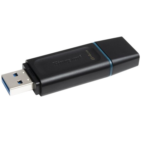 Kingston Flash Disk 64GB USB3.2 Gen 1 DataTraveler Exodia (Black + Teal)