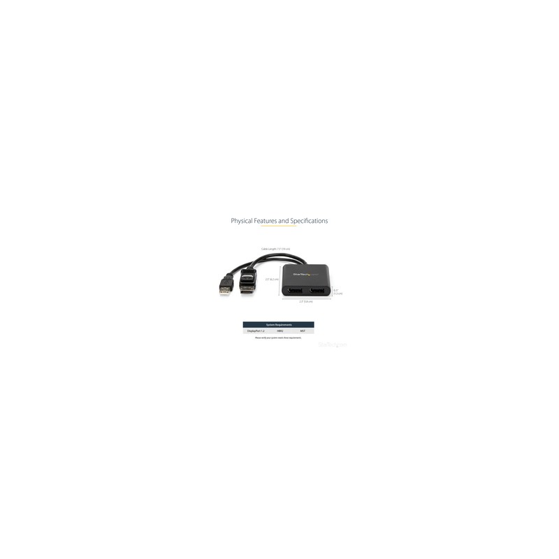 Startech MST Hub - 2-Port DisplayPort/.