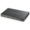 Zyxel GS1920-48HPV2 52-port Gigabit WebManaged PoE Switch, 48x gigabit RJ45, 4x gigabit RJ45/SFP, 2x SFP, 375W pro PoE
