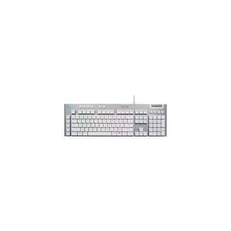 Logitech G815 RGB Mechanical Gaming KBD/GL Tactile - White - Pan - Nordi
