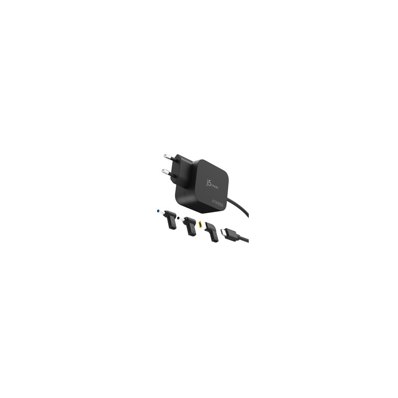 J5Create 67W GaN PD USB-C Mini Charger/With 3 Types OF DC Connector - E