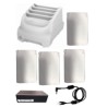 TC21/TC26 Healthcare bundle, inc. HC White 4-slot Battery Charger and (4) batteries , power supply and DC cable.AC cord sold
