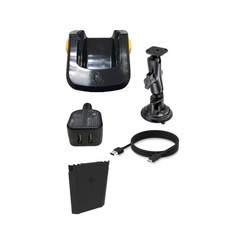 TC51/TC56 Vehicle kit, inc. a charge-only vehicle cradle, RAM cup mount, USB charge cable, cigarette lighter adapter and a