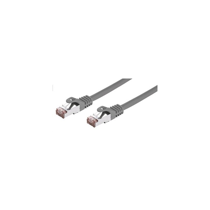 C-TECH kabel patchcord Cat6, FTP, šedý, 1m