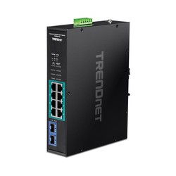10-PORT INDUSTRIAL GIGABIT POE+/DIN-RAIL SWITCH