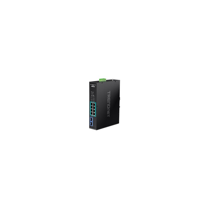 TRENDnet 10-Port Industrial Gigabit PoE+/DIN-Rail Switch