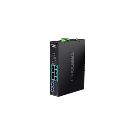 TRENDnet 10-Port Industrial Gigabit PoE+/DIN-Rail Switch