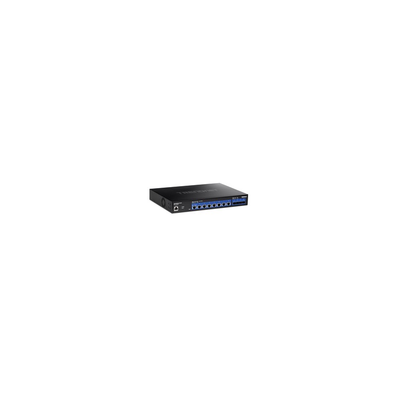 TRENDnet 12-Port 10G Web Smart Switch/8 X 10G Ports//4 X SFP+ Slots