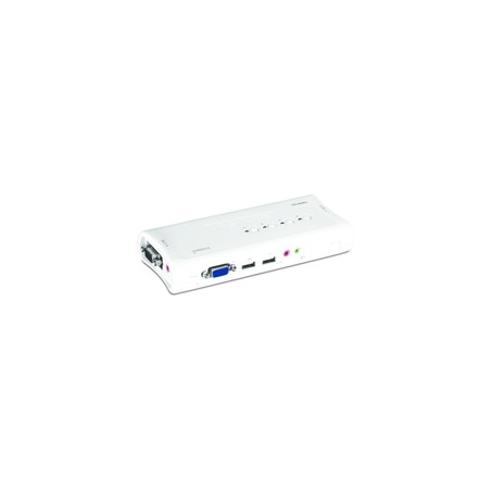 4 PORT USB KVM SWITCH KIT/W/ AUDIO INCLUDES 4X KVM CABLES