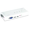 4 PORT USB KVM SWITCH KIT/W/ AUDIO INCLUDES 4X KVM CABLES