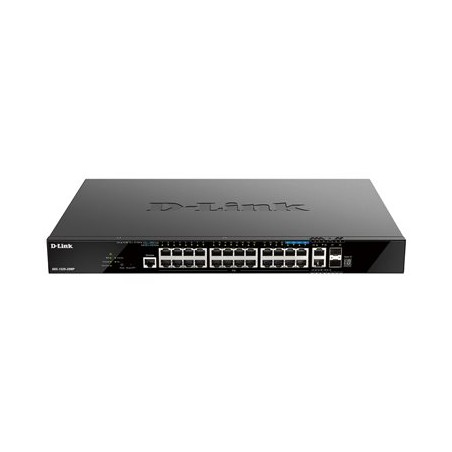 D-Link DGS-1520-28MP 20 ports GE PoE + 4 ports 2.5 GE PoE + 2 10GE ports + 2 SFP+ Smart Man. Switch