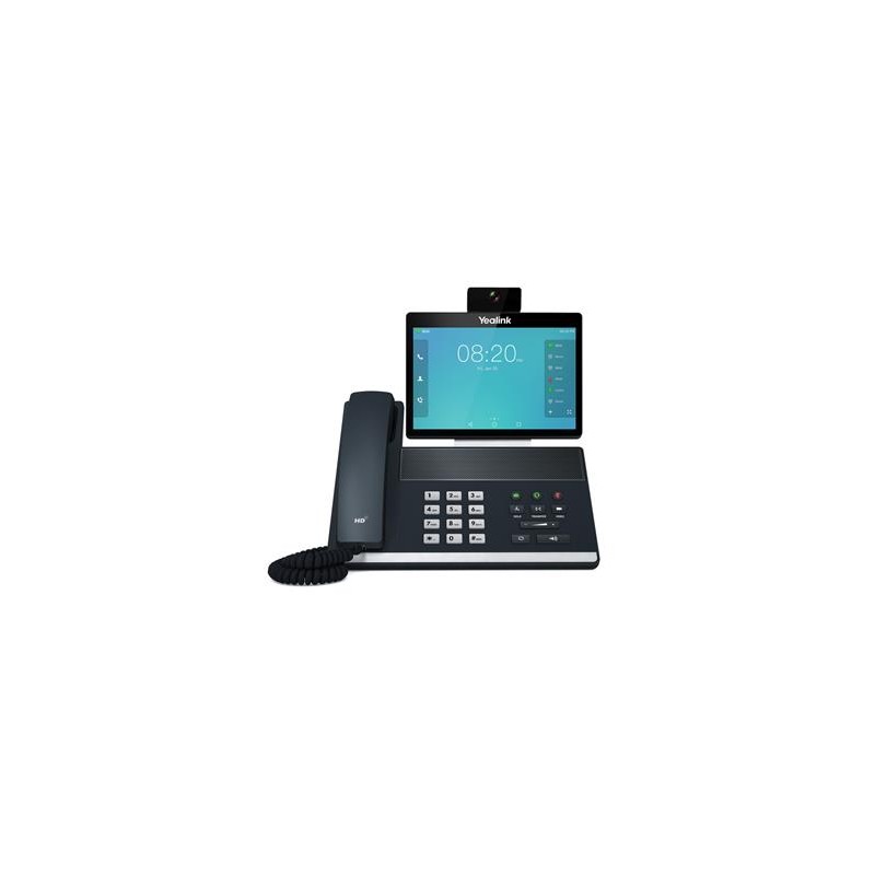 Yealink VP59 IP tel., 8" bar. LCD, 27 prog. tl., GigE, VCS