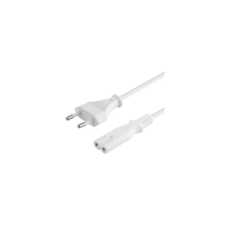 PREMIUMCORD Kabel síťový 230V k magnetofonu 2m bílý