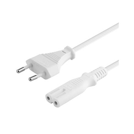 PREMIUMCORD Kabel síťový 230V k magnetofonu 2m bílý