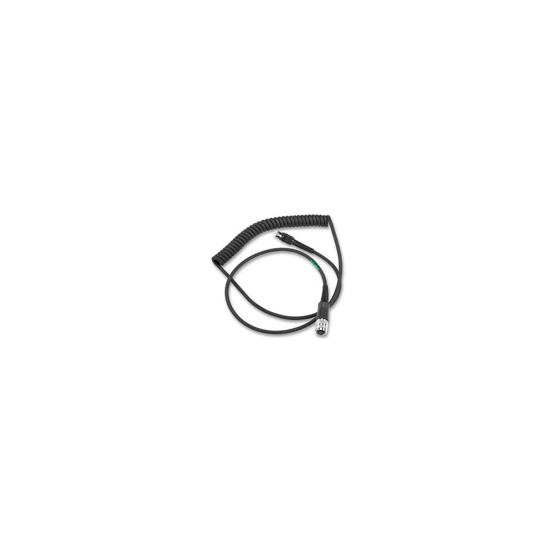 Zebra Cable - RS232: Amphenol Threaded Circular Connector For VC5090, 9FT (2.8M) Coiled With TTL Current Limit Protection
