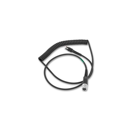 Zebra Cable - RS232: Amphenol Threaded Circular Connector For VC5090, 9FT (2.8M) Coiled With TTL Current Limit Protection