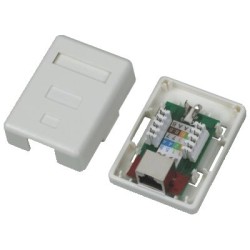 DATACOM STP jednozásuvka nad omítku Cat5e 1 x RJ45
