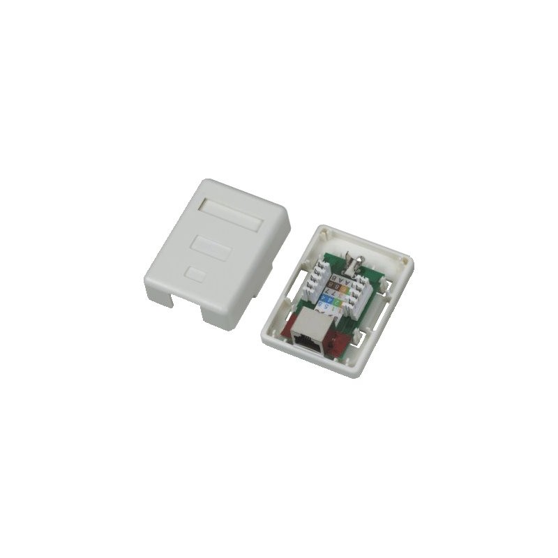 DATACOM STP jednozásuvka nad omítku Cat5e 1 x RJ45