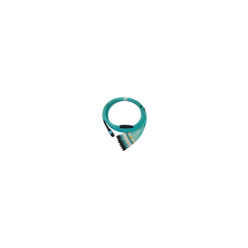 CABLE, MPO12-4X DUPLEX LC, BREAKOUT CABLE, MMF, 7M