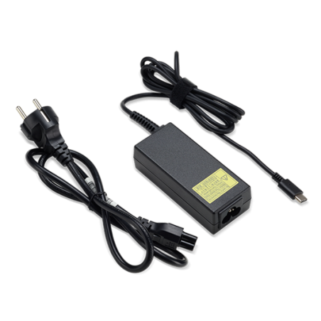 ACER 45W_USB Type C Adapter, Black - pro zařízení s USB C, EU POWER CORD (RETAIL PACK)
