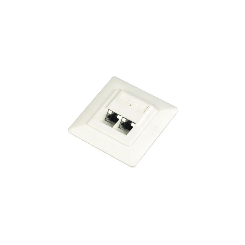 DATACOM STP dvojzásuvka Cat5e pod omítku 45 st.