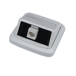 Jednozásuvka ABB TANGO 1xRJ45 Cat5e UTP bílá