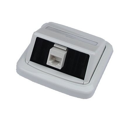Jednozásuvka ABB TANGO 1xRJ45 Cat5e UTP bílá