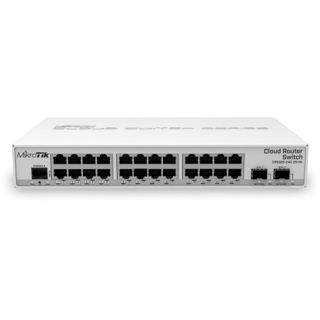 MikroTik Cloud Router Switch CRS326-24G-2S+IN, 800MHz CPU, 512MB RAM, 24xLAN, 2x SFP+, vč. L5 licence