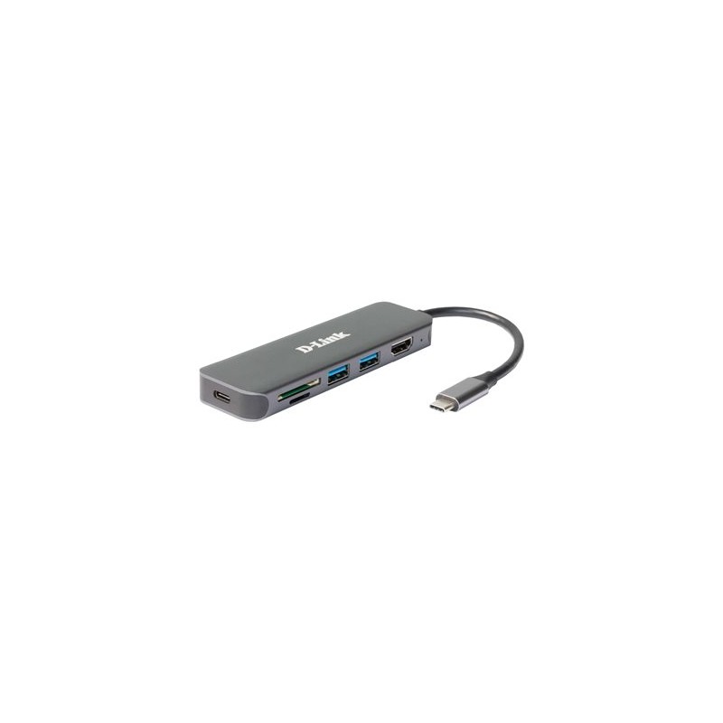 D-Link 6-in-1 USB-C Hub with HDMI/Card Reader/Power Delivery
