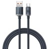 Baseus CAJY000401 Crystal Shine Series Datový Kabel USB - USB-C 100W 1,2m Black