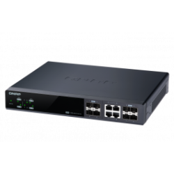QNAP řízený switch QSW-M804-4C: 8x 10G port SFP+ (4x SFP+ a 4x kombinované SFP+ / RJ-45)